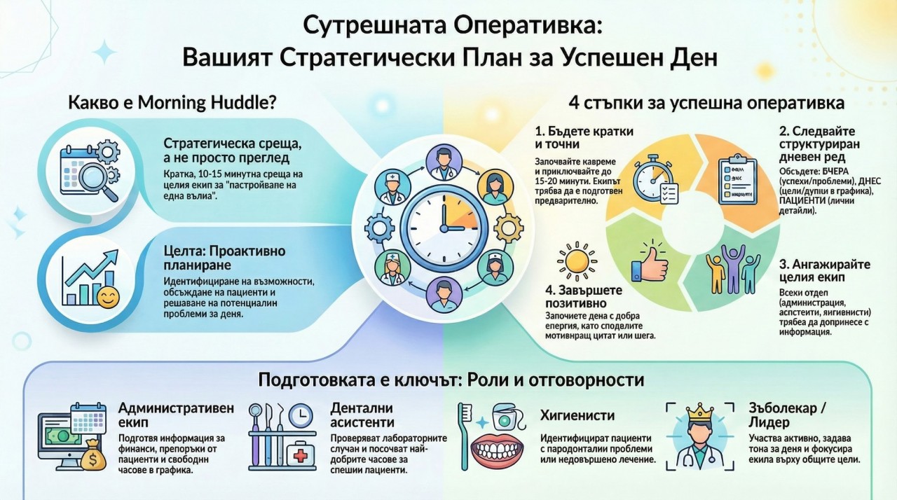 Стратегическо планиране за успешен ден в денталната практика
